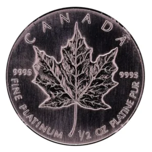 プラチナ1000 (Pt1000) メイプルリーフ プラチナ コイン 1/2oz