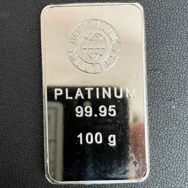 田中貴金属　プラチナインゴット100g