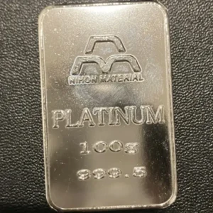 Pt1000　日本マテリアル　プラチナインゴット100g