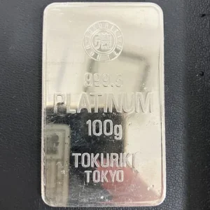 Pt1000　徳力本店　インゴット　100g