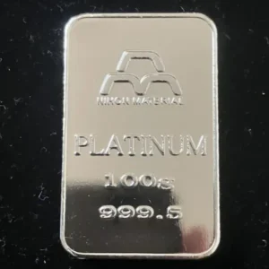 Pt1000　日本マテリアル　インゴット　100g