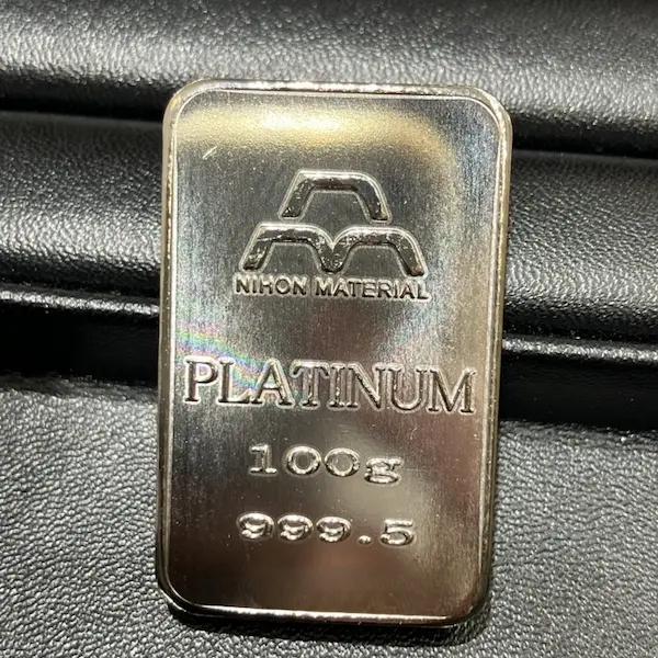 Pt1000　三菱マテリアル　インゴット　100g