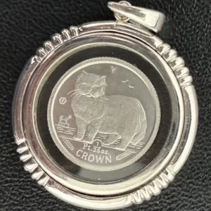 Pt1000　マン島キャットコイン　1/25oz　1.2g