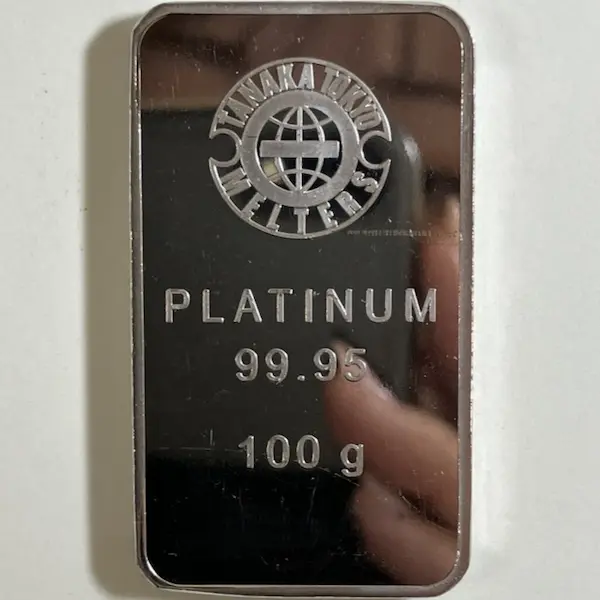 Pt1000　田中貴金属　インゴット　100g