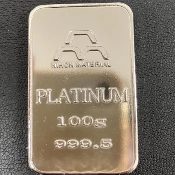 Pt1000　日本マテリアル　インゴット　100g