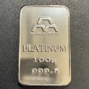 Pt1000　日本マテリアル　インゴット　100g