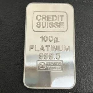 Pt1000　クレディ・スイス　インゴット　100g