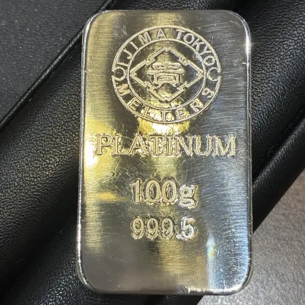 Pt1000　井島貴金属　インゴット　100g