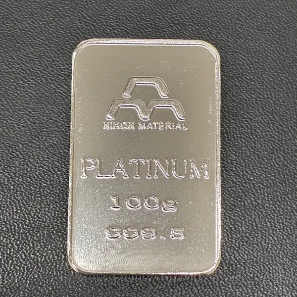 Pt1000　日本マテリアル　インゴット　100g