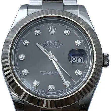 ロレックス デイトジャストII 116334G グレー