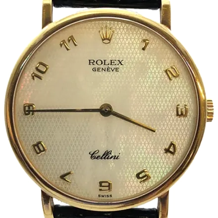 ロレックス チェリーニ YG シルバー 5112