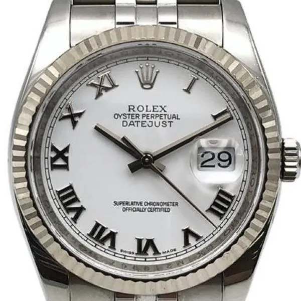 ロレックス デイトジャスト WG/SS シルバー 116234