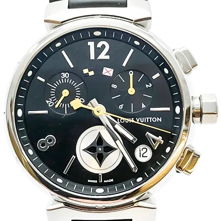 ルイ・ヴィトン タンブール クロノグラフ ラブリーカップ Q11BG SS