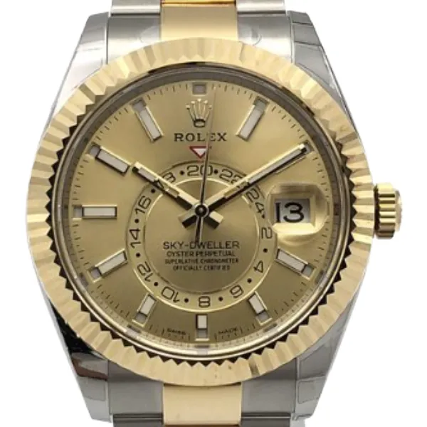ロレックス スカイドゥエラー YG/SS シャンパンゴールド 326933