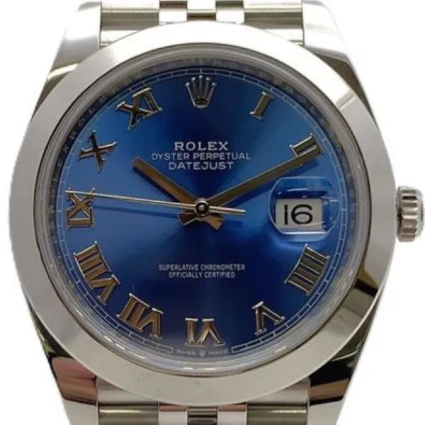 ロレックス デイトジャスト SS ブルー 126300
