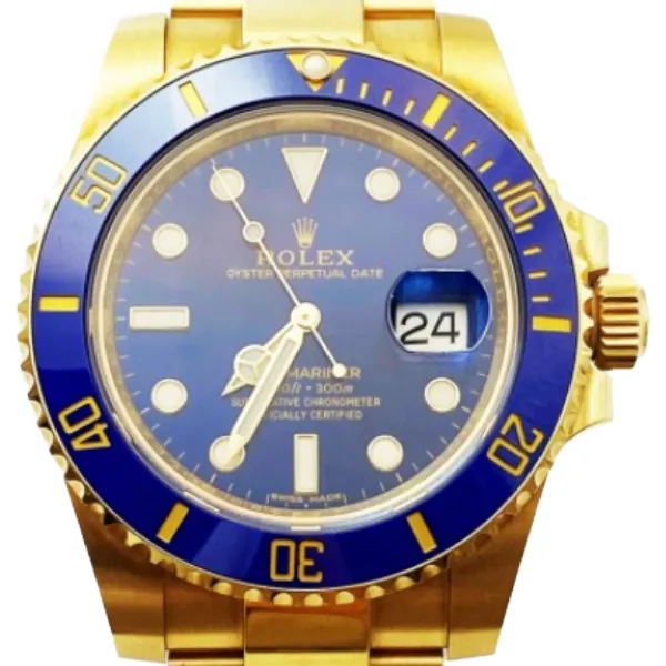 ロレックス サブマリーナー デイト YG ブルー 116618LB