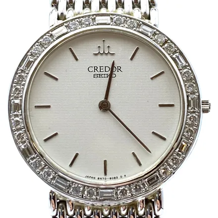 セイコー クレドール 8N70-6102 K18YG ホワイト