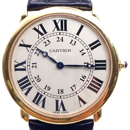 カルティエ ロンド ルイ カルティエ 2889 PG/レザー アイボリー