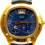 ピアジェ エンペラドール デュアルタイム PI0542 YG/レザー ネイビー