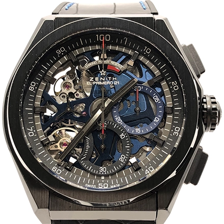 ゼニス デファイ エルプリメロ21 49.9001.9004 セラミック/レザー 自動巻式 ブラック