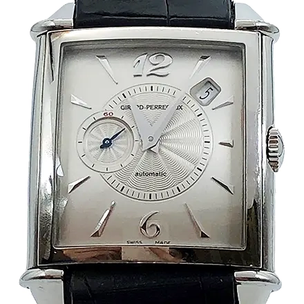 ジラール・ペルゴ ヴィンテージ1945 25835 SS/レザー 自動巻式 シルバー