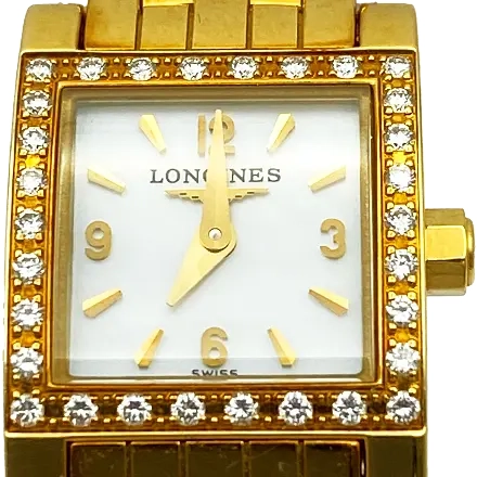 ロンジン ドルチェヴィータ ダイヤ L5.161.7 YG 電池式 ホワイト