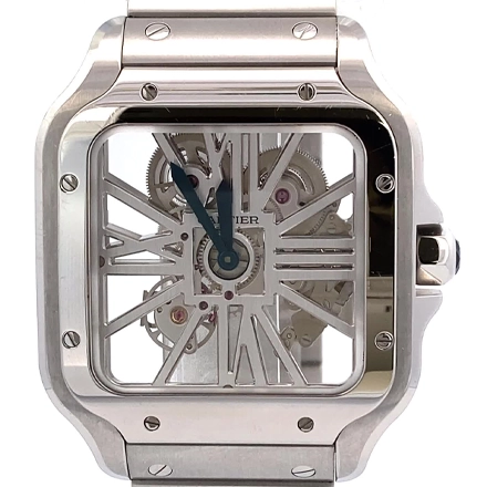 カルティエ サントス ドゥ カルティエ スケルトン LM WHSA0007