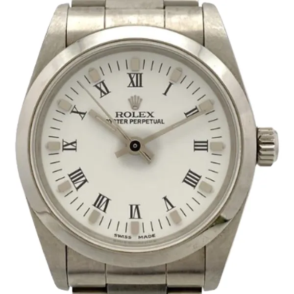 ロレックス オイスターパーペチュアル 77080 ホワイト