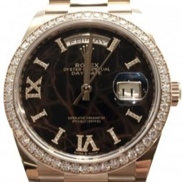 ロレックス デイデイト 128345RBR ブラウン ローマンインデックス