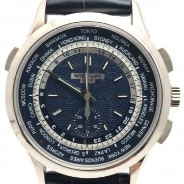 パテック フィリップ コンプリケーション ワールドタイム フライバッククロノグラフ 5930G-001 ブルー