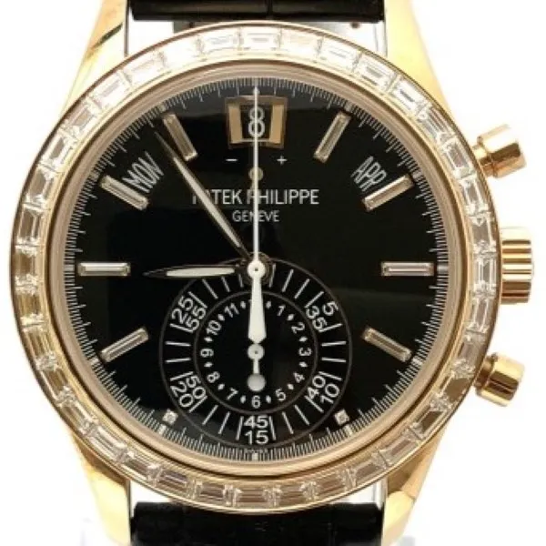 パテック フィリップ コンプリケーション アニュアルカレンダー クロノグラフ 5961R-010 ブラック