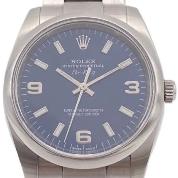 ロレックス エアキング 114200 ネイビー