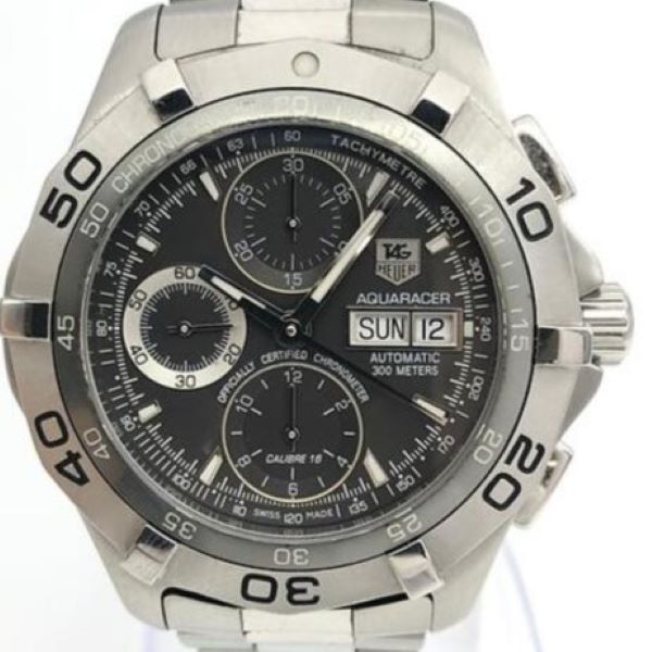 タグ・ホイヤー ニューアクアレーサー クロノグラフ デイデイト CAF5011.BA0815