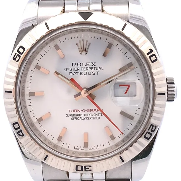 ロレックス デイトジャスト ターノグラフ 116264 ホワイト