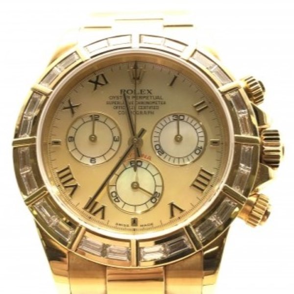 ロレックス デイトナ 116568BR ゴールド ローマンインデックス