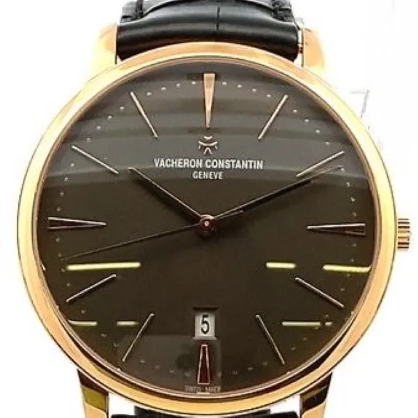 ヴァシュロン・コンスタンタン パトリモニー コンテンポラリー デイト 85180/000R-9166 グレー