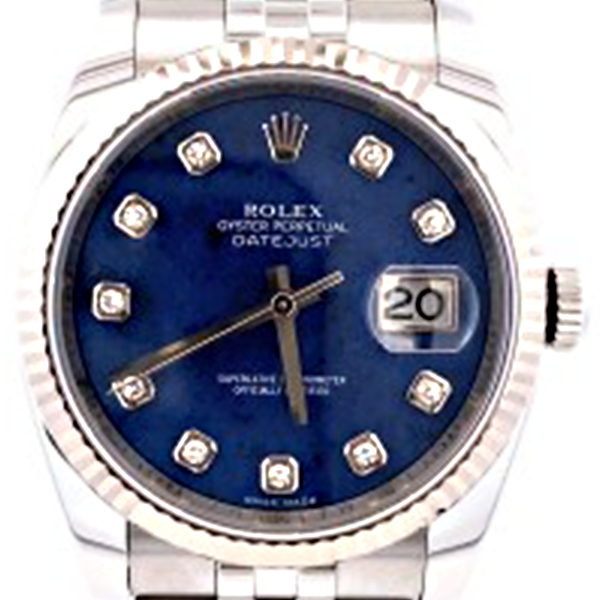 ロレックス デイトジャスト 116234G 10Pダイヤモンドインデックス