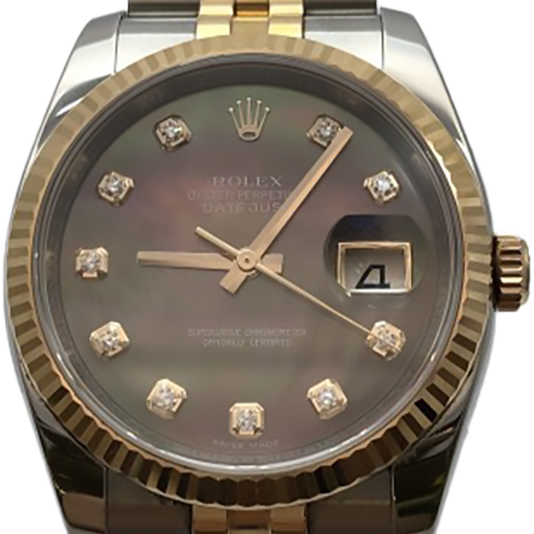 ロレックス デイトジャスト 116231NG ブラックシェル