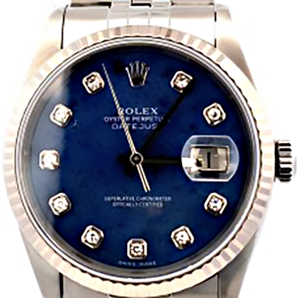 ロレックス デイトジャスト 16234G 10Pダイヤモンドインデックス