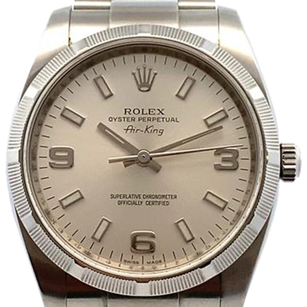 ロレックス エアキング 114210 シルバー