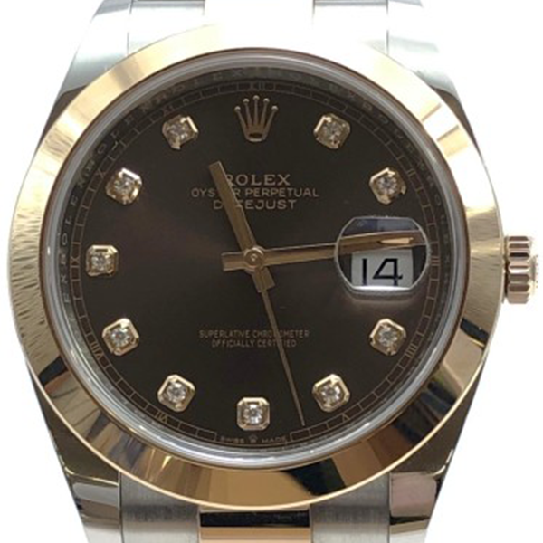 ロレックス デイトジャスト 126301G 10Pダイヤモンドインデックス