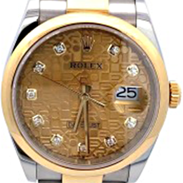 ロレックス デイトジャスト 126203G 10Pダイヤモンドインデックス