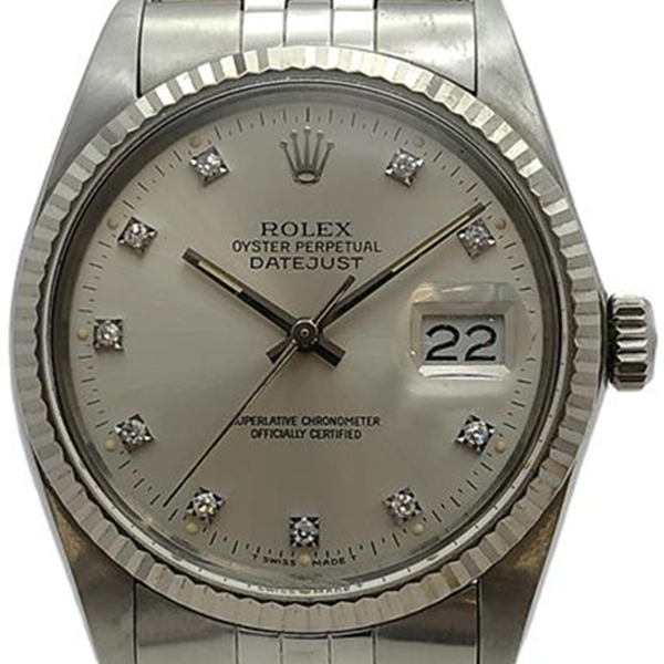 ロレックス デイトジャスト 16014G シルバー