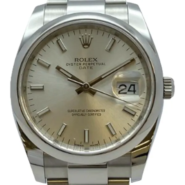 ロレックス オイスターパーペチュアルデイト 115200 シルバー