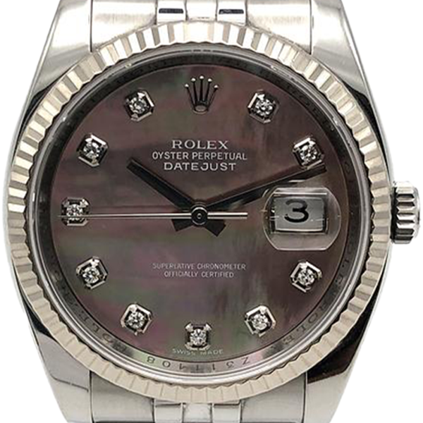 ロレックス デイトジャスト 116234NG ブラックシェル