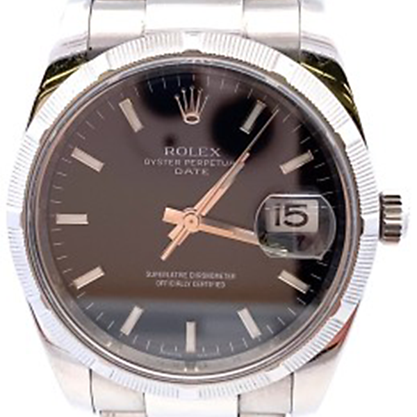 ロレックス オイスターパーペチュアルデイト 115210 ブラック