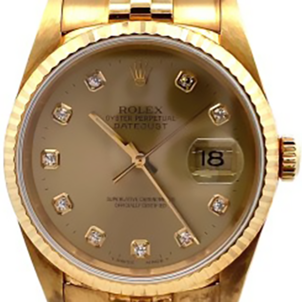 ロレックス デイトジャスト 16238G 10Pダイヤモンドインデックス
