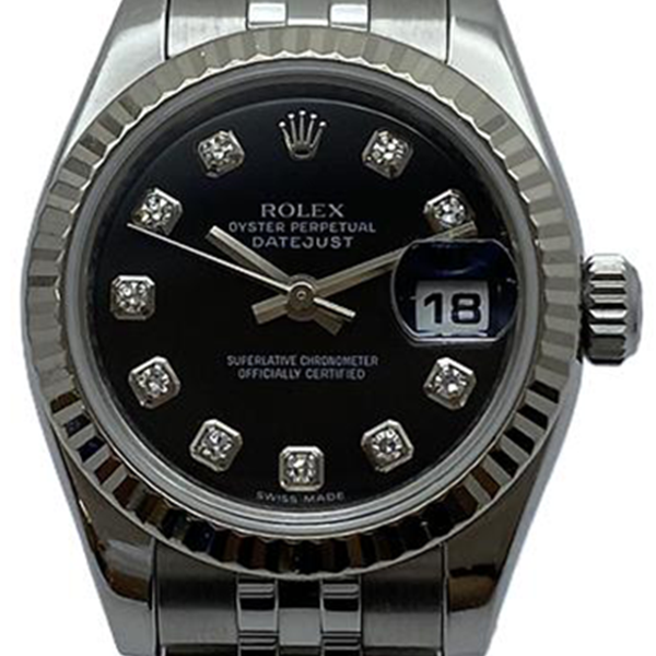 ロレックス デイトジャスト 179174G ブラック