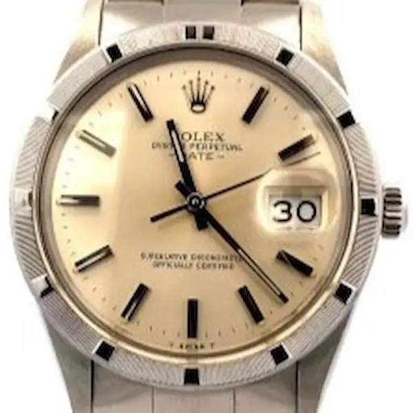 ロレックス オイスターパーペチュアルデイト 15010 シルバー