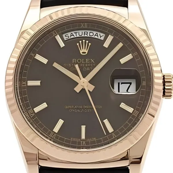 ロレックス デイデイト 118135 ブラウン